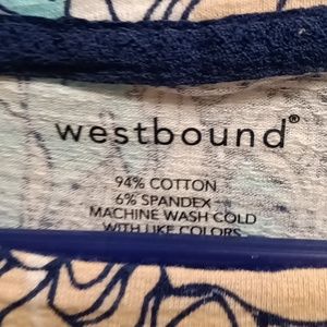 FINAL PRICE NWOT Westbound polkadot/floral print blouse L